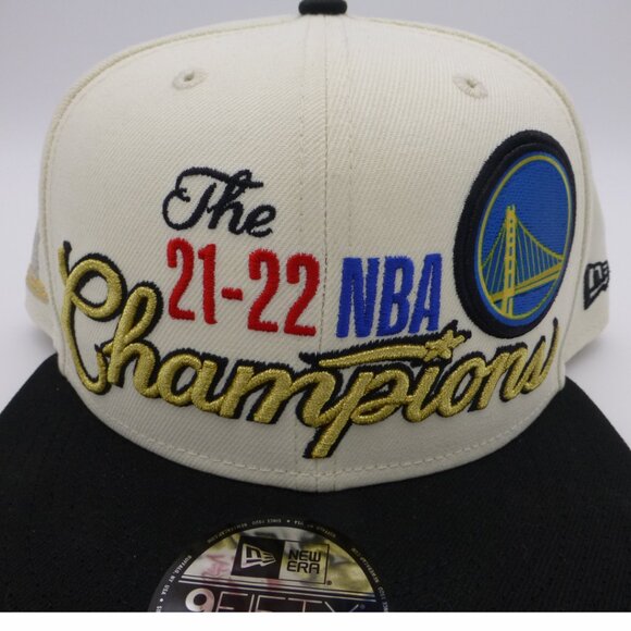 Golden State Warriors New Era 2022 NBA Champions Locker Room Snapback Hat - Picture 14 of 15